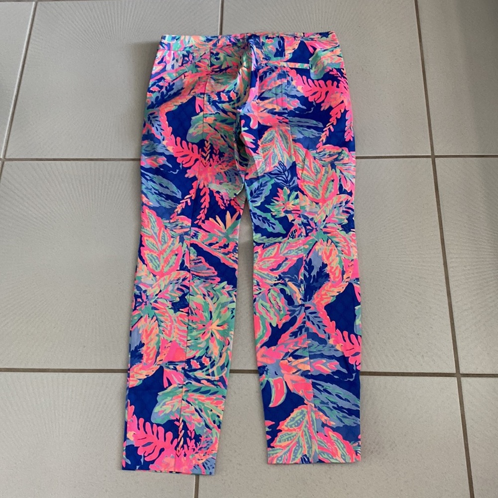 Lilly Pulitzer Kelly Skinny Ankle Pant Multi Sunset Safari 8 NWT - Picture 4 of 4